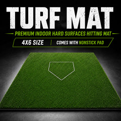 Premium 4′ x 6′ Profit Turf Hitting Mat with Lined Plate