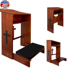Folding Prayer Bench for Home Use – Adjustable Wooden Kneeler for Prayer & Me…