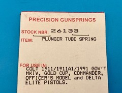 Colt 1911 Plunger Tube spring – Wolff brand, Fits Government model and similar