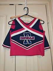 Royals Cheerleader Outfit Youth Size 16 Navy Blue And Red