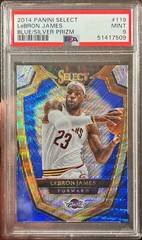 2014-15 Select Lebron James Blue Silver Wave Prizm #119 PSA 9 Mint