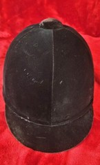Equi-Royal Saddlery BLK Velvet Show/Dress Equestrian Riding Helmet Horse 7 ”