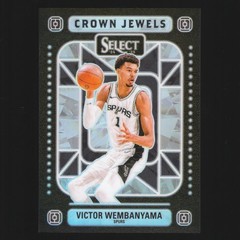 VICTOR WEMBANYAMA 2024-25 Select #8 Crown Jewels SPURS