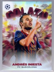 Andres Iniesta 2022-23 Topps Chrome UEFA Club Competitions Golazo