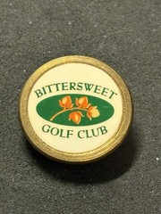 Bittersweet Golf Club 3/4″ Brass Stem Golf Marker – Gurnee, Illinois – A Beauty!