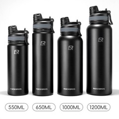 ROCKBROS Insulated Water Bottle Stainless Steel Metal Cool Sports 18/22/32/40OZ
