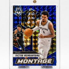Victor Wembanyama 2024-25 Mosaic Montage Blue Prizm /199 Spurs #25 SSP