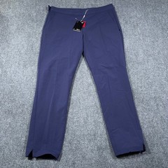 NWT Puma DryCell 7/8 Golf Pants Womens XL Moisture Wicking Peacoat Blue Side Zip