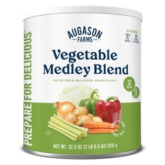Augason Farms Vegetable Medley Blend 131 Servings Emergency Food Storage Can