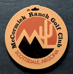 vtg – PGA golf bag tag – McCORMICK RANCH GOLF CLUB gc – Scottsdale AZ