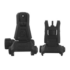 Folding Back Up Iron Sight Tactical Picatinny Rail Flip Up Front Rear Sights Set