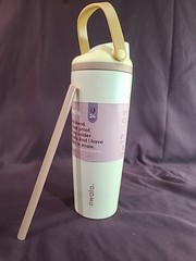 Owala 30fl oz insulated Stainless Steel Water Bottle Handle In Sandy Shores HTF