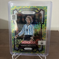 2026 Panini Prizm Monopoly FIFA World Cup Gabriel Batistuta #4 Hat trick Mojo