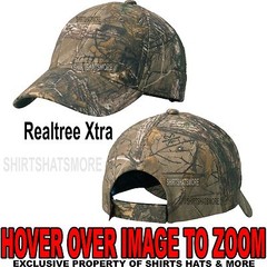 Men’s Realtree Xtra Camo Hat Baseball Cap Hunting Adjustable NEW