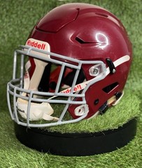 Cardinal and Grey Riddell Speed Flex large football helmet