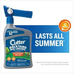 Cutter Backyard Bug Control Spray Concentrate, Fleas,Mosquito Repellent,32 fl oz