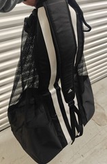 Adidas Stadium Ball Bag Mesh Black White NWT #5143954 Soccer Football Volleyball