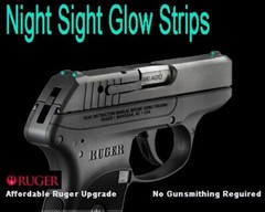 NIGHT SIGHT GLOW STRIPS for Ruger Gun Sights | Night Sights Upgrade | FREE S&H