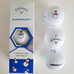 Callaway Supersoft Winter Snowman Golf Balls – 1 or 3 Balls – You Pick