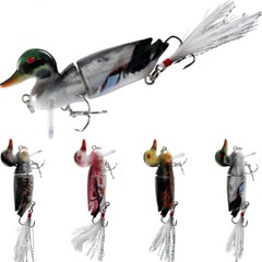 3D Topwater Suicide Duck Wakebait Bass Muskie Pike Fishing Lure – 4 colors