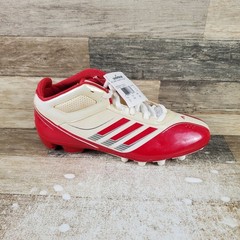 Adidas AS SMU Supercharge Mens Cleats Sz 12 Red White Lace Up