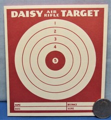 Daisy Bell Air Rifle Target Cards ~ Replacement Pad of 25 ~ 1936