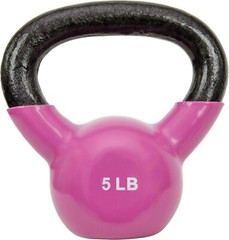 1x Kettlebell Vinyl Coated Kettlebell Hand Weight Training, 5/10/15/20/25 LBS