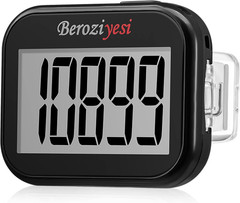3D Pedometer for Walking, Simple Step Counter for Walking with Removable Clip an