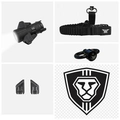 CAA MCKFL ADVANCED UPGRADE 4 PACK KIT #1 FLASHLIGHT-SLING-SWIVEL-THUMB REST