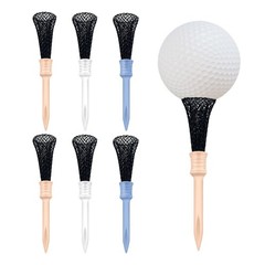 6 Pack Golf Tees – 3-1/4″ Plastic, Unique Gifts for Golfers, Durable & Stable De