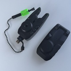Fox Mini Micron Bite Alarm Fishing Carp Unused Green LED Fast Post Digital +Case