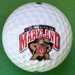 University of Maryland Terrapins LOGO Golf Ball – College Park, MD – NCAA – Mint