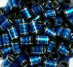 (12) Premium Quality Iron Ferrules Carbon Weave Design .355 I.D. – Choose Color