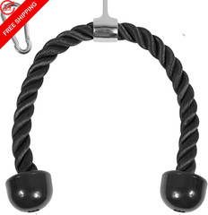 Yes4All Tricep Rope – Exercise Machine 28 knots, K. Black 27″