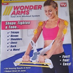Ontel Wonder Arms Total Arm Workout System Foldable w/ 3 Interchangeable Bands