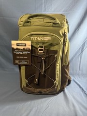 Titan PRO 26-Can Backpack Cooler with Ice Walls / Green NWT