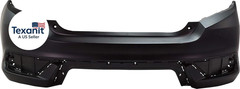 Rear Bumper Cover Compatible with 2016-2020 Honda Civic Primed, Ex-L/Ex-T/Lx/Lx-