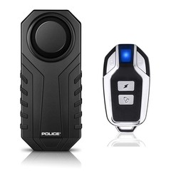 POLICE Bike Alarm with Remote Bicycle Motorcycle Anti Theft Security System