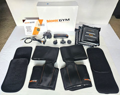 Bionic Gym Exercise Unit, Wraps, Extensions, Cables, w/ 24 Gel Pads Workout EMS