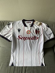 Officially Licensed Macron 2025-26 Bologna Men’s Away Jersey Small Size