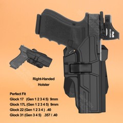 G22 G17 Holster OWB Tactical For Glock 31 17 17L 22 Gen 1-4 9mm G17 G31 Holster