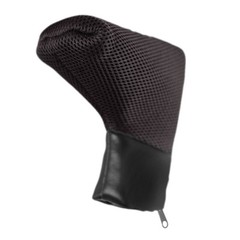 Black Mesh Blade Golf Putter Head Cover,Zipper Close,No Logo Headcover