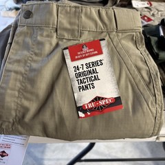 NWT Tru-Spec 24-7 Men’s Tactical Pants, KHAKI Poly/cotton Ripstop 1060003 30×32