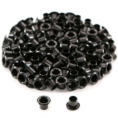 (#8-8) – (1/4in) – Black Kydex Holster Eyelets – (25, 50, 100 Qty.) – (USA Made)