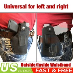 Tactical Concealed Carry IWB OWB Gun Holster Belt for Pistol with Laser or Light