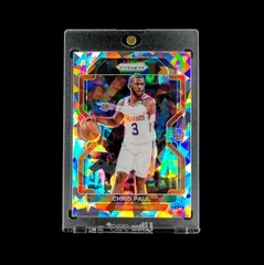 Rare Chris Paul – 2021-22 NBA Prizm Silver Cracked Ice Holo SP Phoenix Suns #89