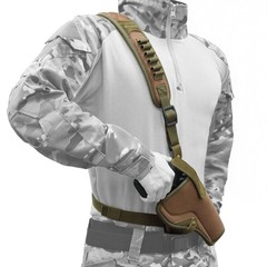 Canvas Chest Holster 6 Shell Slot Fit S&W 686 Ruger GP100 Colt Python, Up to 6″