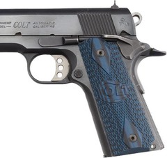 Altamont Grips 1911 Govt. Tactical Panel Night Blue G10 Double Diamond Checkered