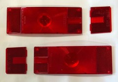 Triton 03659 Enclosed Rectangle Replacement Tail Light Lens Set