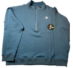NWT Mens TAIL ACTIVEWEAR SPIN IT Navy Blue Gerry Pullover Quarter Zip M